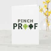Carte St Patricks Clover Proof Verte (Fleur jaune)