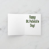 Carte St. Patrick's Day (Intérieur)