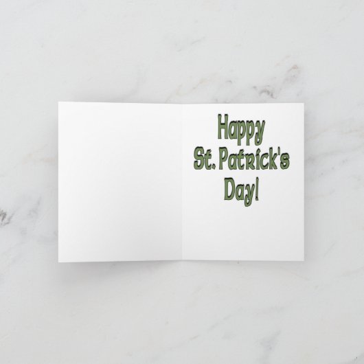 Carte St. Patrick's Day (Intérieur)