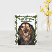 Carte St. Patrick's Day (Fleur jaune)