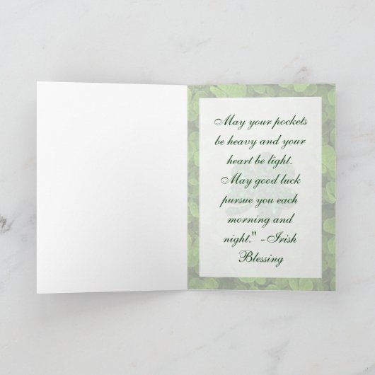 Carte St. Patrick's Day (Intérieur)