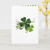 Carte St. Patrick's Day (Fleur jaune)