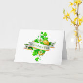 Carte St. Patrick's Day 20 (Fleur jaune)