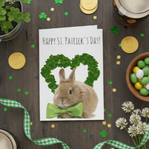 Carte St. Patrick's Day Baby Bunny