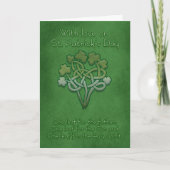 Carte St. Patrick's Day Cards Shamrock celtique (Devant)
