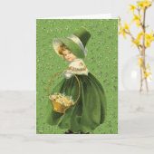 Carte St Patrick's Day Clover Leaf Greeting Card (Fleur jaune)