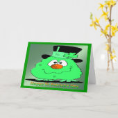 Carte St Patrick's Day Gnome (Fleur jaune)