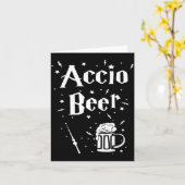 Carte St. Patrick's Day Iri-shirt - Accio Beer Funny Tee (Fleur jaune)