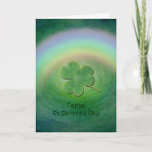 Carte St. Patrick's Day - Irish Blessing - Clover (Devant)