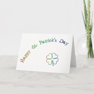 Carte St. Patrick's Day Irish Blessing Poem-Rainbow