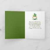 Carte St. Patrick's Day Leprechaun with Gold Coins (Intérieur)