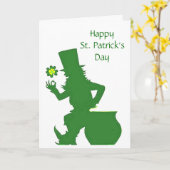 Carte ST. PATRICK'S DAY, LEPRECHAUNS DANCE card (Fleur jaune)