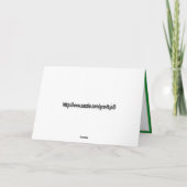 Carte St. Patrick's Day - Pas Irlandais, juste vilain (Dos)