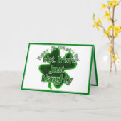Carte St. Patrick's Day - Pas Irlandais, juste vilain (Fleur jaune)