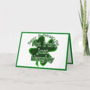 Carte St. Patrick's Day - Pas Irlandais, juste vilain