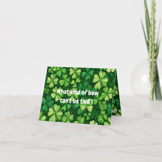 Carte "St. Patrick's Day" Plaisanterie pour la salutatio (Devant)
