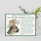 Carte St. Patricks Day Prière religieuse Shamrocks (Debout devant)