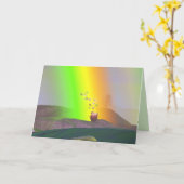Carte St. Patrick's Day - Rainbow Gold (Fleur jaune)