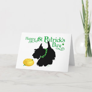 Carte St Patrick's Day Scottish Terrier