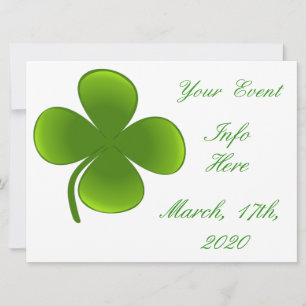 Carte St Patrick's Day Shamrocks Thunder_Cove