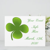 Carte St Patrick's Day Shamrocks Thunder_Cove (Debout devant)