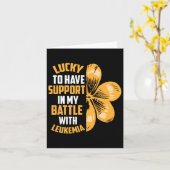 Carte St Patricks Day Trèfle à quatre feuilles Augmenter (Fleur jaune)