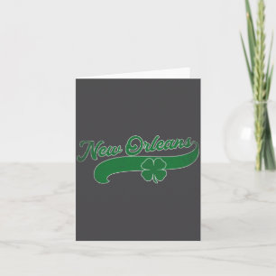 Carte St. Patrick's Day Trèfle La Nouvelle-Orléans Louis
