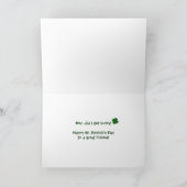 Carte St. Patrick's Day - Trouver un grand ami (Intérieur)