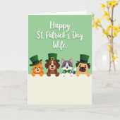 Carte St Patricks Day Wife Animal Card (Fleur jaune)