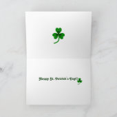 Carte St. Patrick's Day Yellow Lab Rainbow (Intérieur)