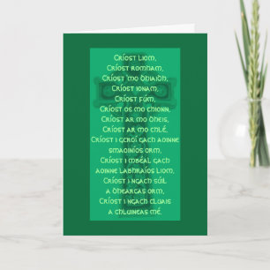 Carte St. Patrick's Lorica Card