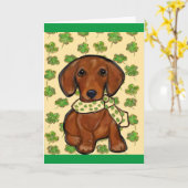 Carte St.Patty Doxie (Fleur jaune)