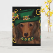 Carte St.Patty Doxie (Fleur jaune)
