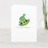 Carte St-Patty pour enfants casquettes du chevron  (Dos)