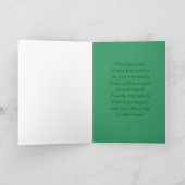Carte St pattys day Irish blessing greeting (Intérieur)