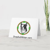 Carte St Pattys de Boston Terrier (Dos)