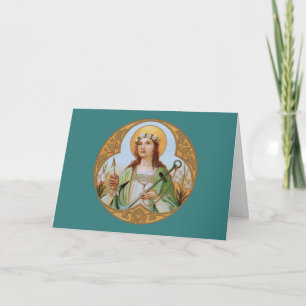 Carte St. Philomena (BK 005) Salutation blanche