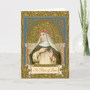 Carte St. Rose de Lima (BK 020) Salutation blanche