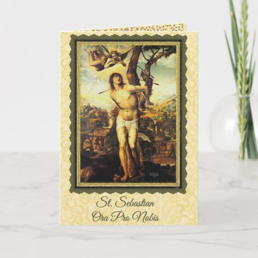 Carte St. Sebastian Patron Saint of Athletes (Devant)