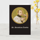 Carte St. Stanislaus (SNV 25) (RndImage) Vert Salutation (Fleur jaune)