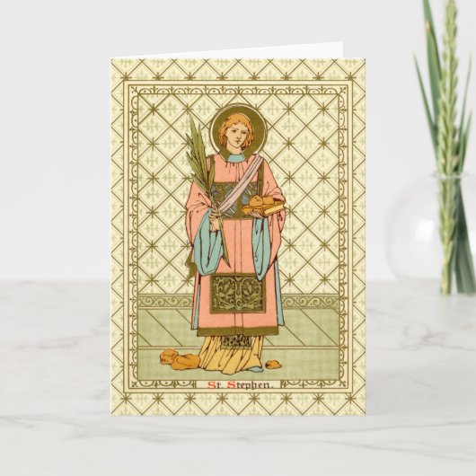 Carte St. Stephen le ProtoMartyr (RLS17) Salutation blan (Devant)