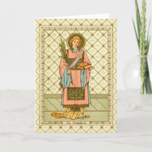 Carte St. Stephen le ProtoMartyr (RLS17) Salutation blan
