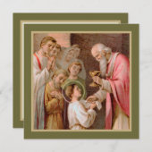 Carte St. Tarcisius recevant l'Eucharistie (BL 02) (Devant / Derrière)