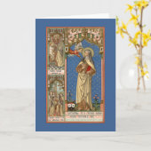 Carte St. Teresa d'Avila (SAU 28) Salutation (Fleur jaune)