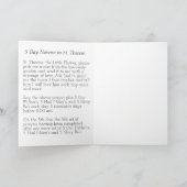 Carte St Therese de Jésus de bébé de peinture de Novena (Intérieur)