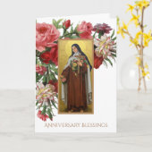 Carte St Therese le petit anniversaire de fleur (Fleur jaune)