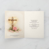 Carte St. Thérèse of Lisieux Roses Scripture  (Intérieur)