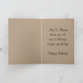 Carte St. Therese Petite Fleur avec roses roses roses ro (Intérieur)