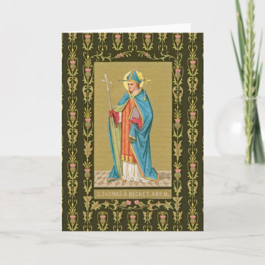 Carte St. Thomas Becket avec épée en mitre (P 005) (Devant)