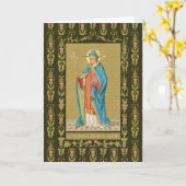 Carte St. Thomas Becket avec épée en mitre (P 005) (Fleur jaune)